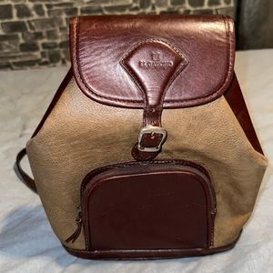 Gaucho leather brown and white bag